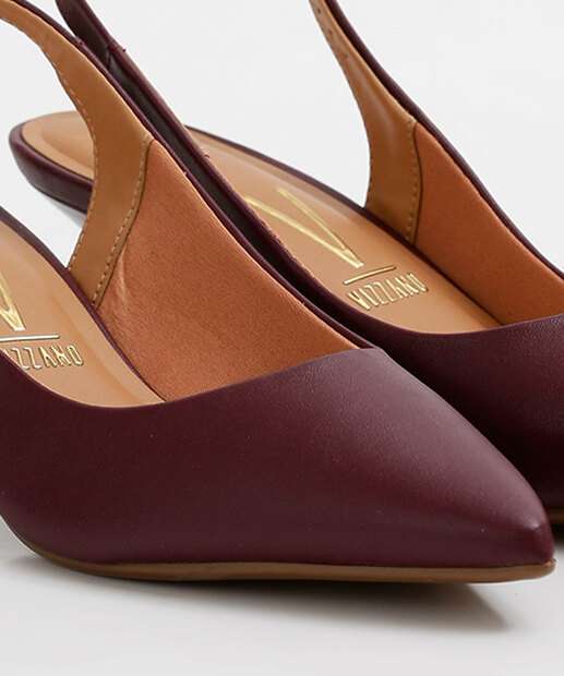 Scarpin Feminino Slingback Salto Fino Vizzano 
