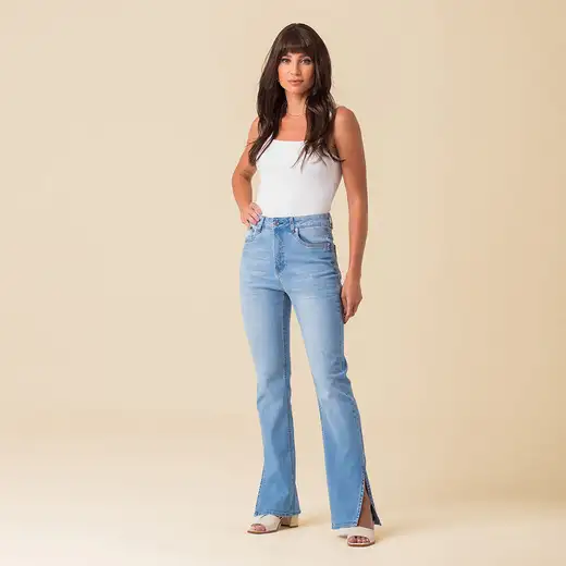 Calça Jeans Reta Feminina Disparate
