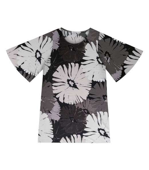 Vestido Curto Estampado Endless Cinza