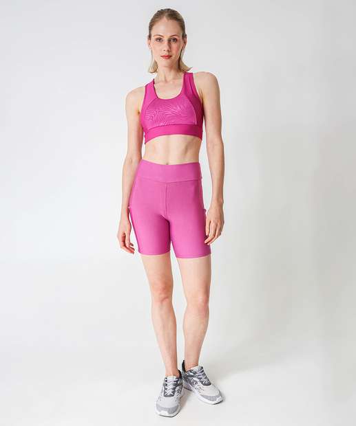 Bermuda Feminina Fitness Cintura Alta Marisa