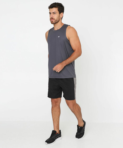Regata Masculina Básica Fitness MR Cinza