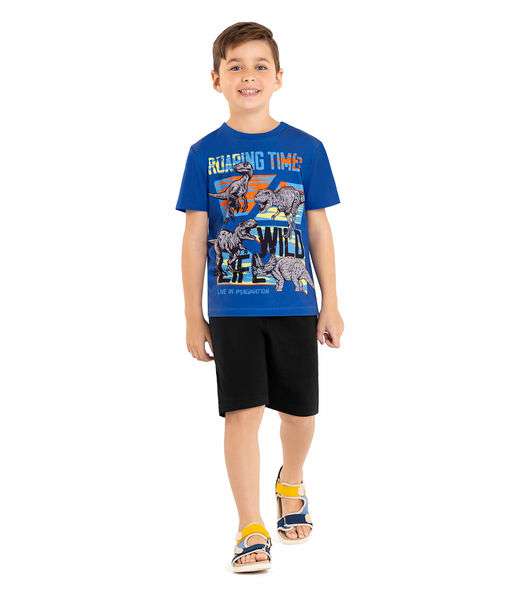 Conjunto Infantil Masculino Dino Rovi Kids Azul