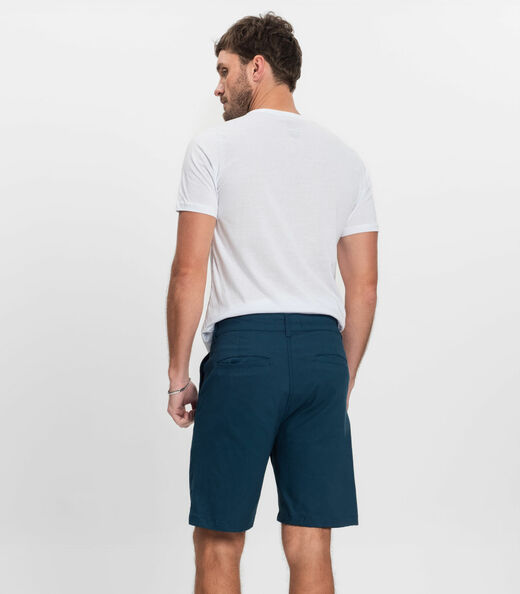 Bermuda Masculina em Sarja Diametro Azul