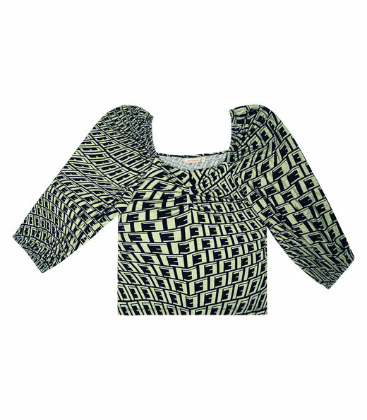 Blusa Feminina Manga Longa 3/4 Endless Azul