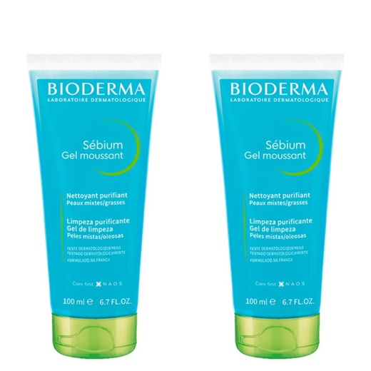Image_Kit com 2 Unidades de Bioderma Sébium Moussant Gel De Limpeza 100ml