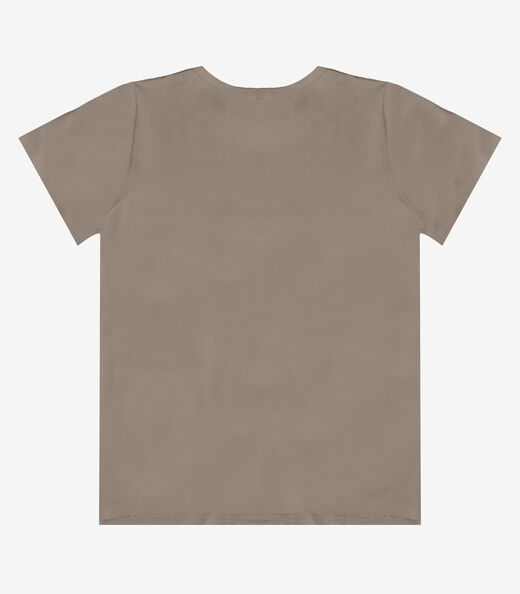 Blusa Feminina com Estampa Infinita Cor Marrom