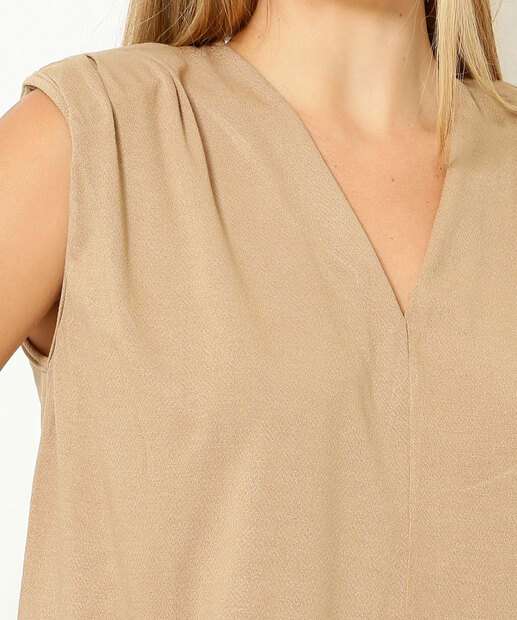 Blusa Regata Feminina Ombreiras Marisa