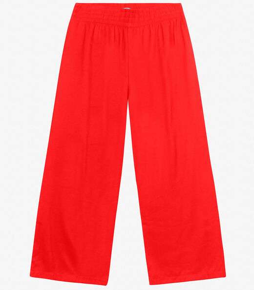 Calça Pantalona Plus Size Secret Glam Laranja