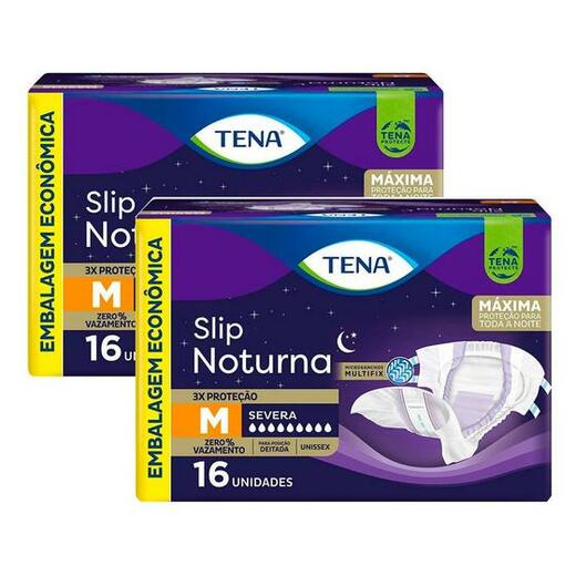 Image_Kit 2 Fraldas Tena Slip Noturna M c/16 unidades