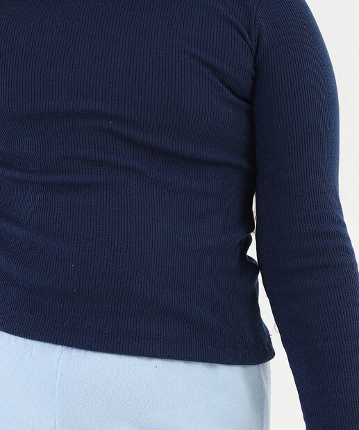 Blusa Infantil Canelada Marisa Tam 4 a 10 Azul