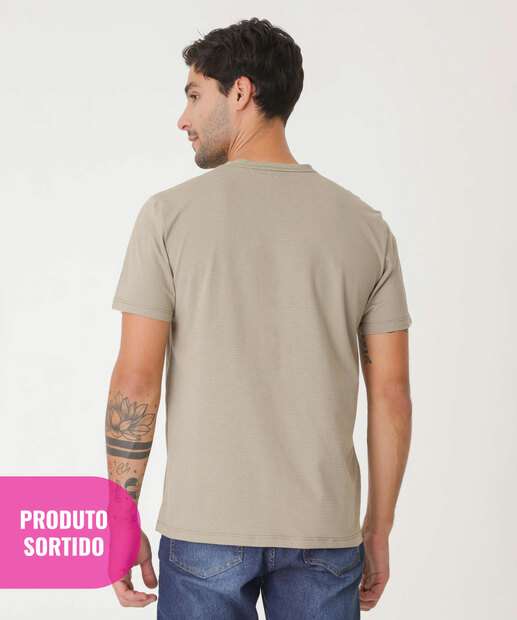Camiseta Sortida Masculina Básica Mescla MR