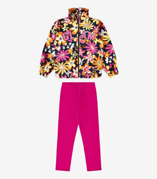 Conjunto Infantil Jaqueta E Legging Rovi Kids Azul