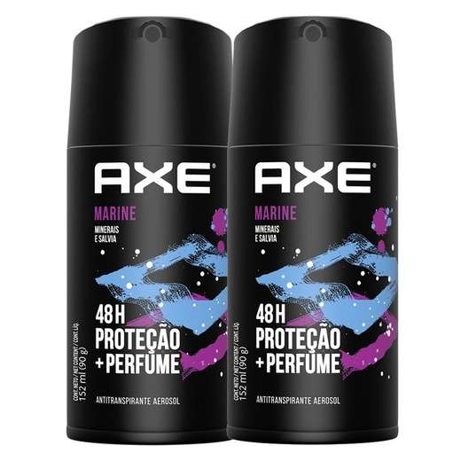 Image_Kit c/ 2 unid. Desodorante Antitranspirante Axe Marine Aerossol 152ml