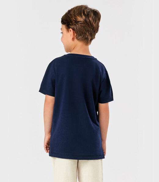 Camiseta Menino Cotton Trick Nick Azul