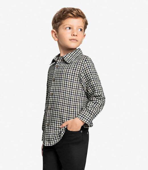 Image_Camisa Infantil Masculina Xadrez Trick Nick Verde