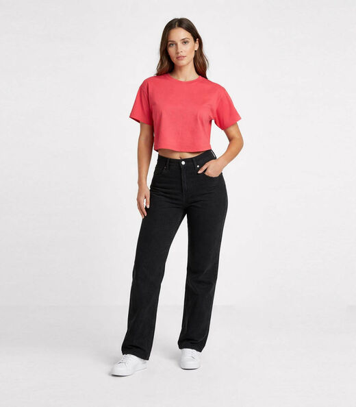 Blusa Feminina Com Manga Deslocada Infinita Cor Rosa