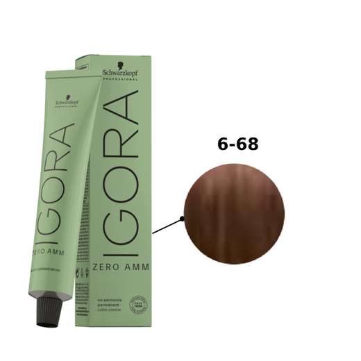 Image_Schwarzkopf Igora Zero AMM 6-68 Louro Escuro Chocolate Vermelho 60mL