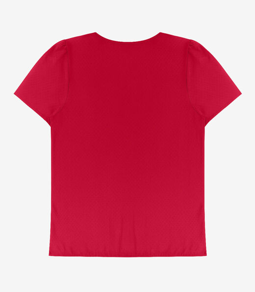 Blusa Feminina Em Viscose Infinita Cor Vermelho