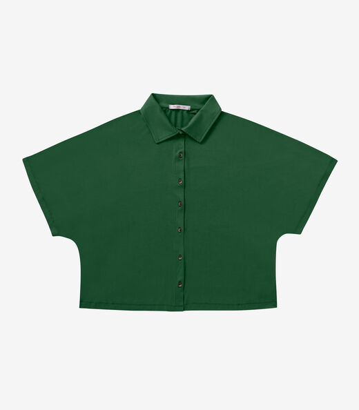Camisa Feminina Manga Curta Secret Glam Verde