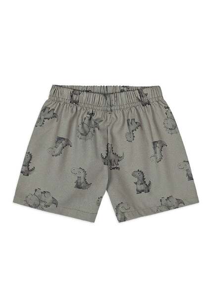 Conjunto Bebê Camiseta Dino Bermuda Quimby