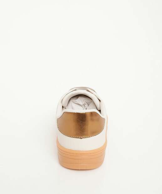 Tênis Casual Feminino Recorte Marisa Off White