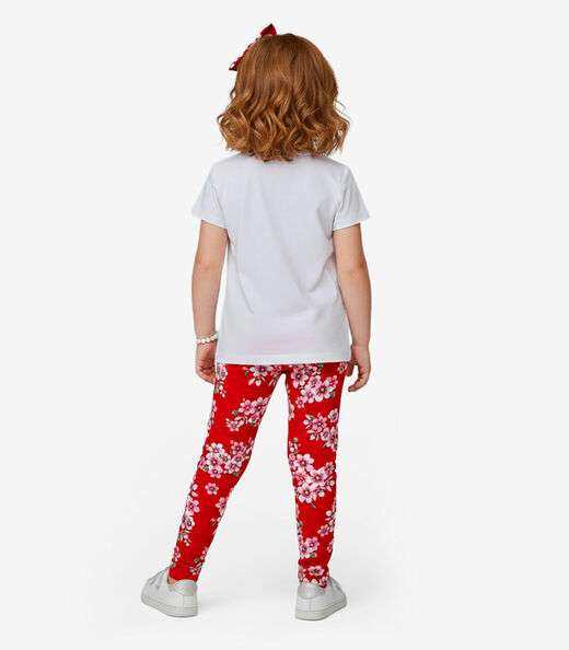 Legging Infantil Em Cotton Select Vermelho