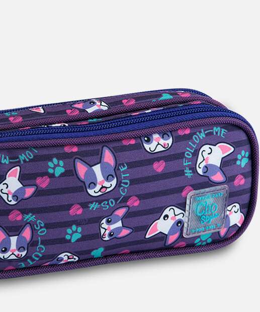 Estojo Infantil Duplo Estampado Clio 