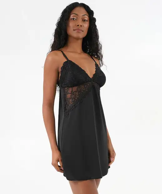 Image_Camisola Recorte Renda Alças Finas Marisa Preto