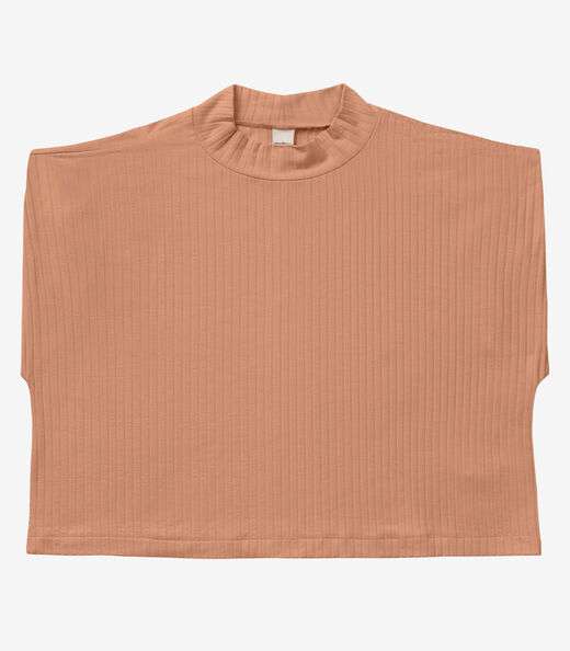 Blusa Feminina Canelada Rovitex Marrom