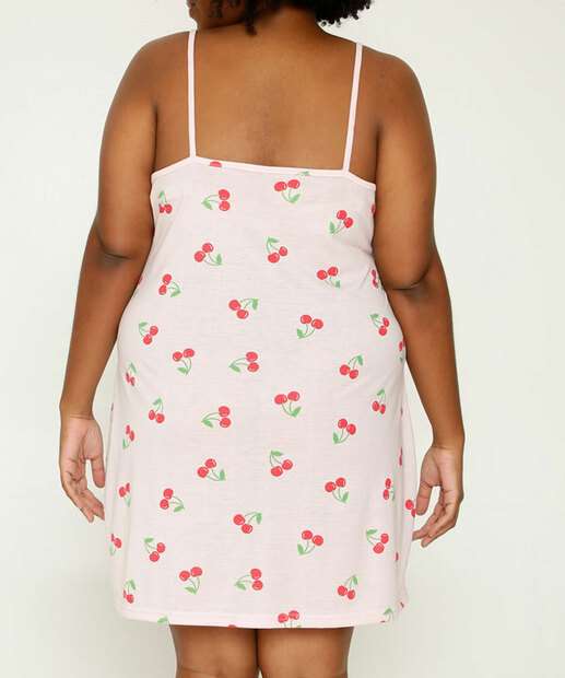 Camisola Plus Size Estampa Cereja Marisa