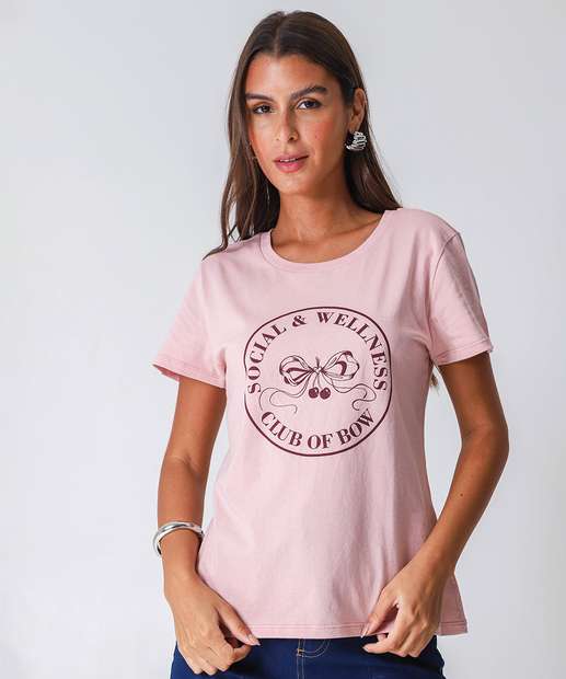 Image_Blusa Feminina Estampa Cereja Manga Curta Marisa