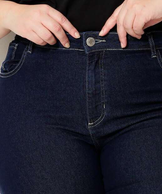 Bermuda Plus Size Feminina Jeans Ciclista Marisa