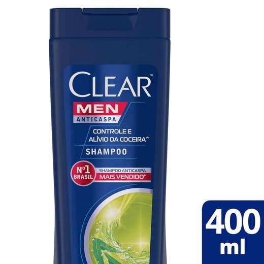 Image_Shampoo Anticaspa Clear Men Controle e Alívio da Coceira 400ml
