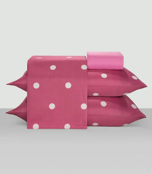 Image_Jogo De Cama Solteiro 3 Peças Lar E Lazer Rosa