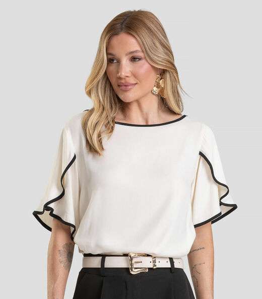 Image_Blusa Feminina Em Tecido Dianna Bege