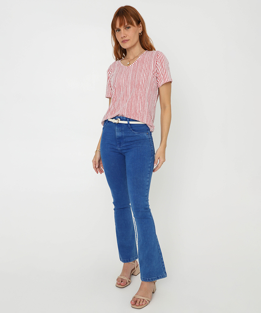 Image_Calça Jeans Flare Feminina Petit Azul
