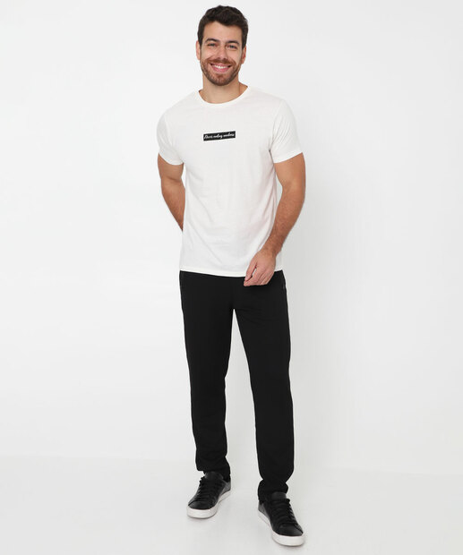 Image_Calça Masculina Jogger Piquet Bolsos MR Preto