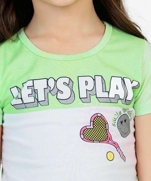 Conjunto Infantil Estampa Jogo Brandili Tam 4 a 10