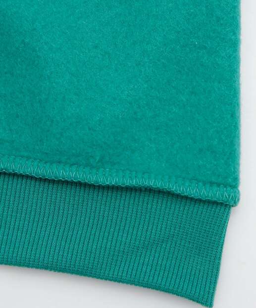 Blusão Cropped Feminino Moletom Flanelado Estampado Marisa 