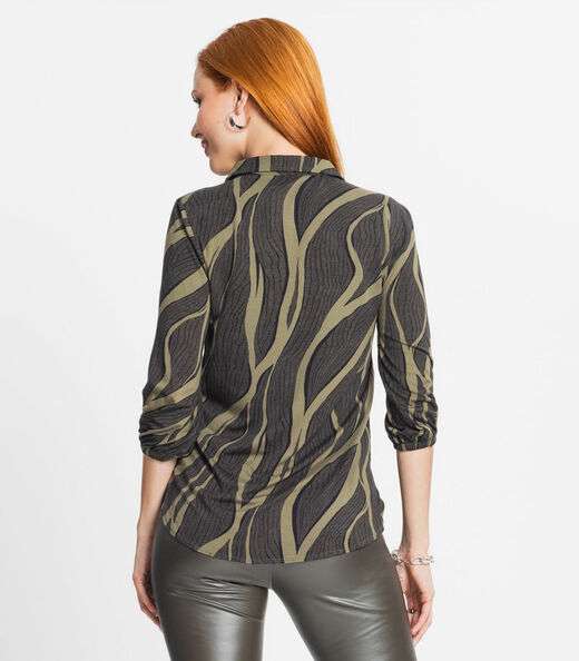 Camisa Feminina Manga Longa 7/8 Rovitex Verde