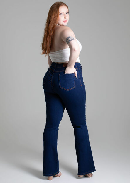 Calça Jeans Sawary Plus Size Bootcut - 278228