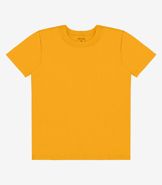 Camiseta Infantil Menino Básica Rovi Kids Amarelo