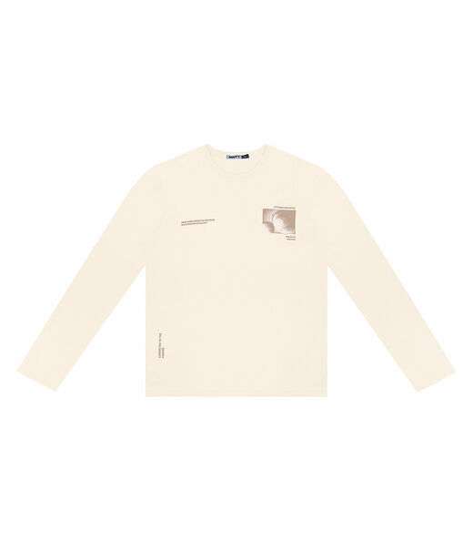 Camiseta Juvenil Masculina Manga Longa Minty Bege