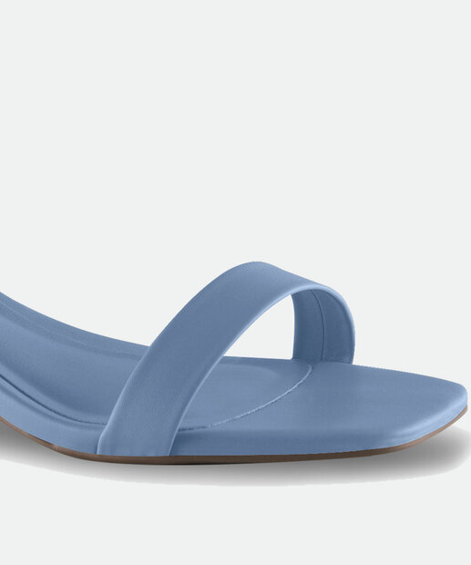 Sandália Salto Grosso Feminina Via Uno