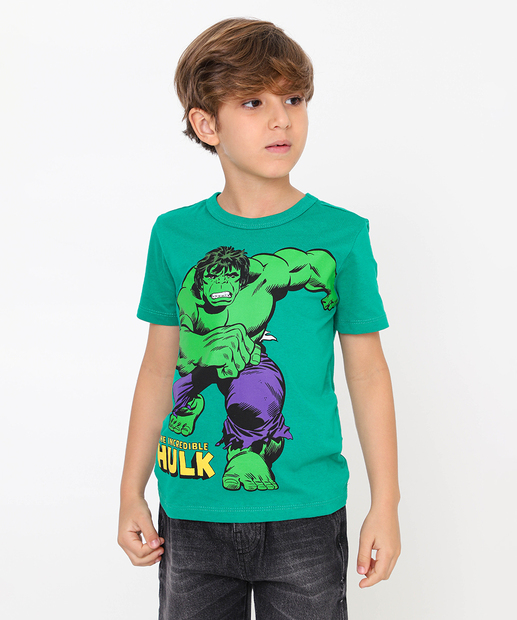 Image_Camiseta Infantil Hulk Marvel Tam 4 a 10 Verde