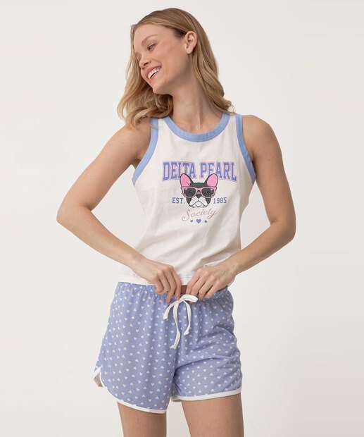 Image_Pijama Feminino Estampa Cachorro E Corações Marisa