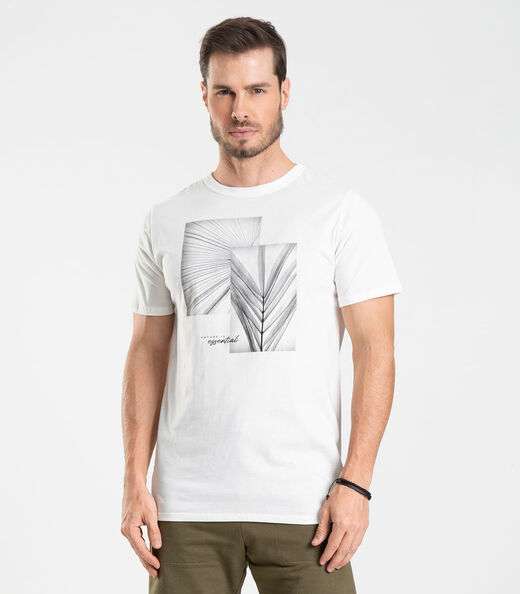 Image_Camiseta Meia Malha Masculina Diametro Bege