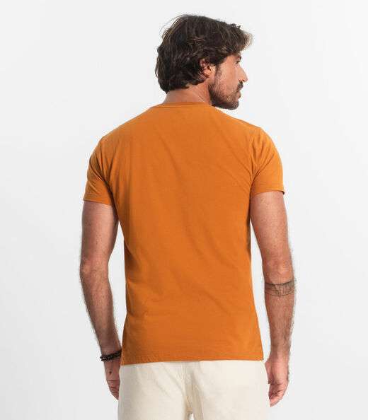 Camiseta Masculina Básica Select Marrom