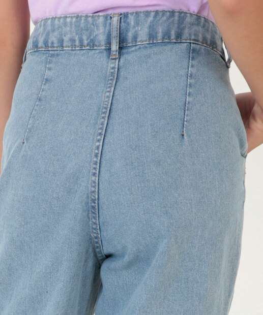Calça Juvenil Jeans Jogger Bolsos Marisa Tam 10 a 16
