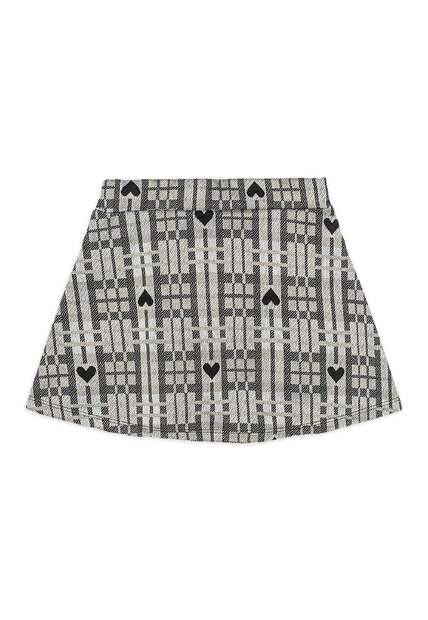 Conjunto Blusão Golden Saia Xadrez Quimby